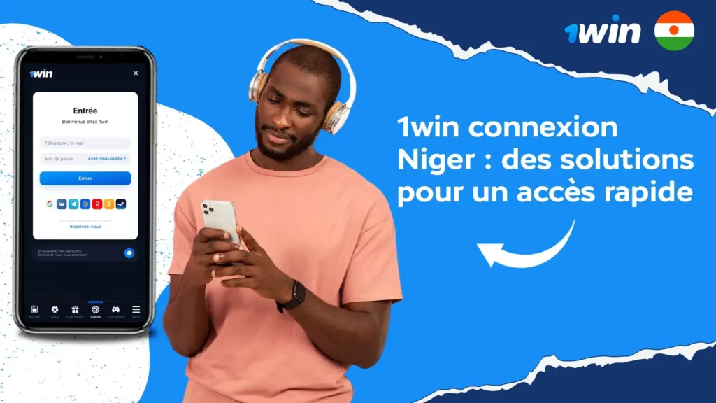 comment se connecter sur 1win Niger
