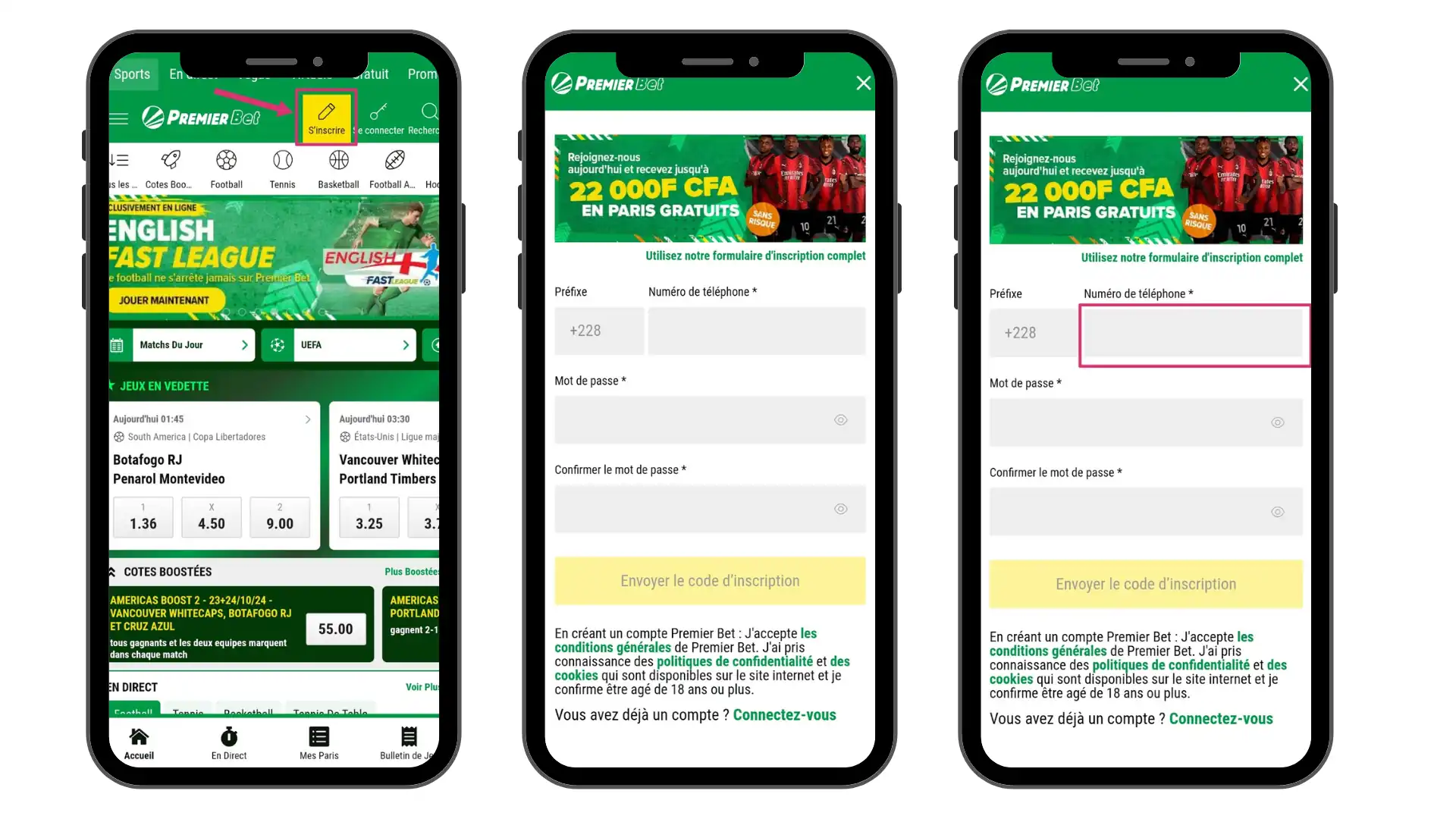 Inscription sur Linebet Mali