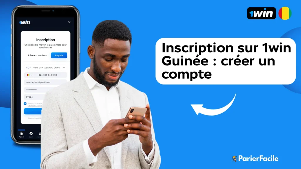 Inscription sur 1win Guinée : créer un compte 1win 1 Inscription sur 1win Guinée