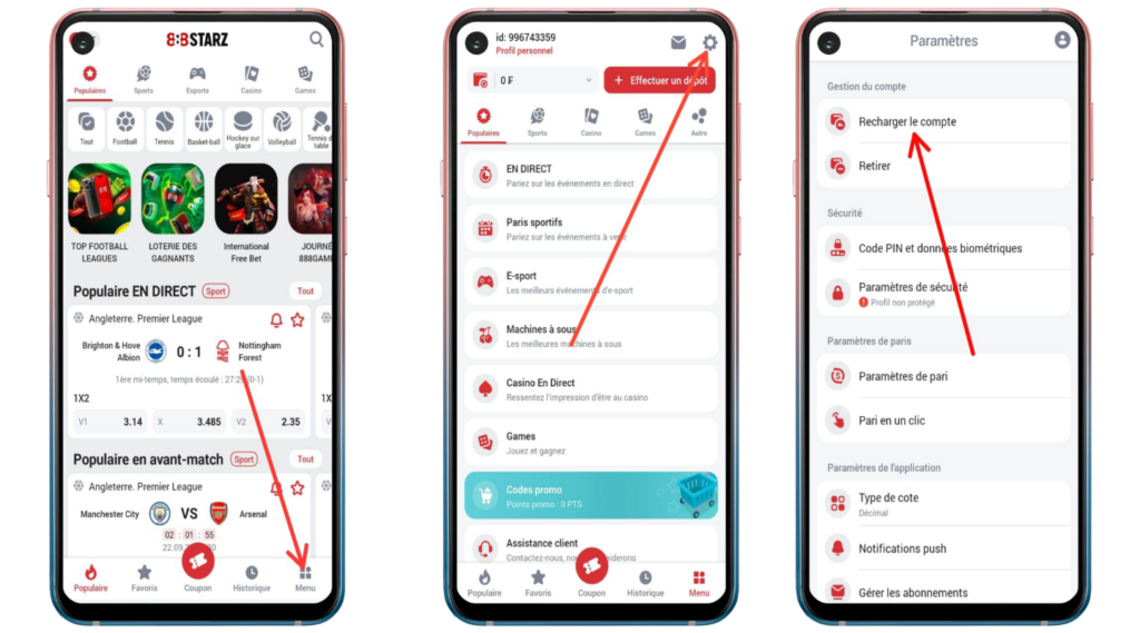 Recevoir bonus 888Starz Mali