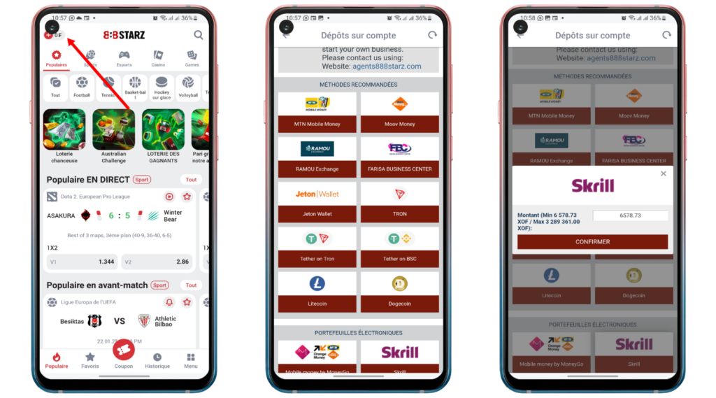 Code promo 888Starz mali C3