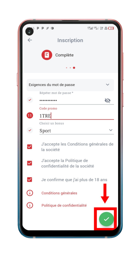 Code promo 888Starz Guinée