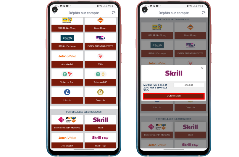 Dépôt 888Starz Cameroun