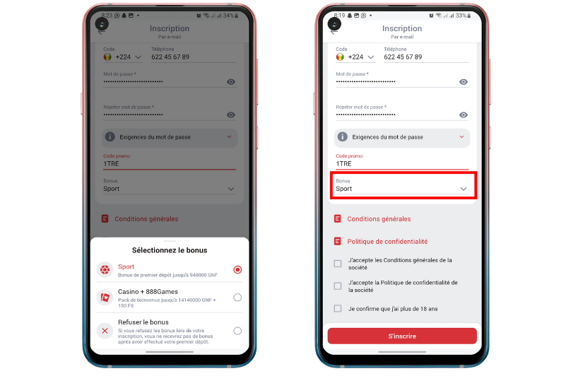 Dépôt 888Starz Bénin : quelles sont les étapes essentielles ? 7 Le choix du bonus