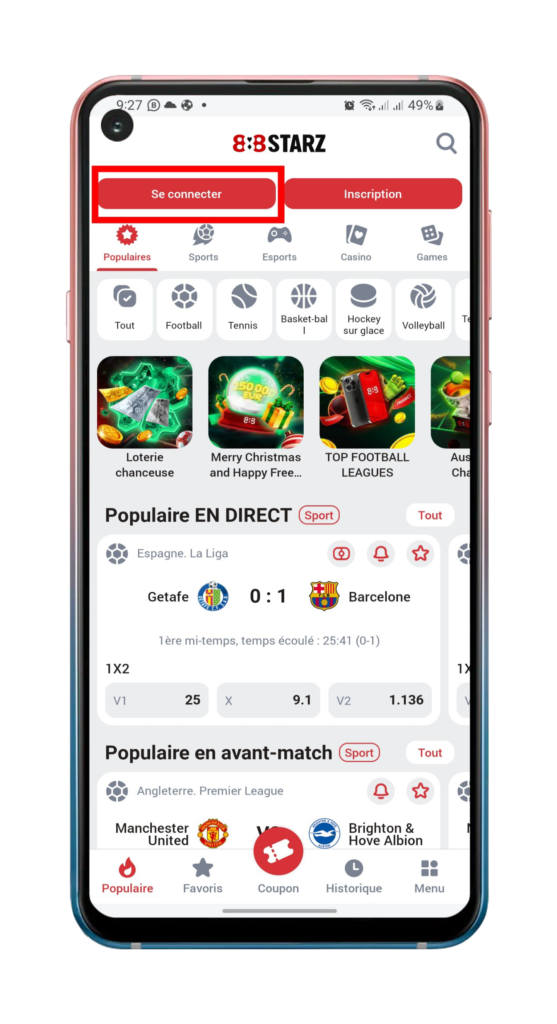 Inscription 888starz Guinee 10