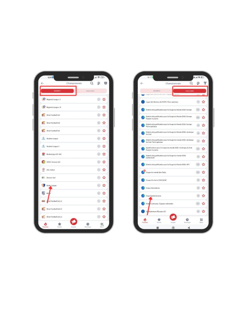 Étape 3 pour parier sur 888Starz Burkina Faso