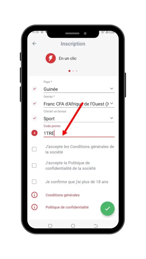 888Starz Guinée 7 code promo 888Starz Guinée