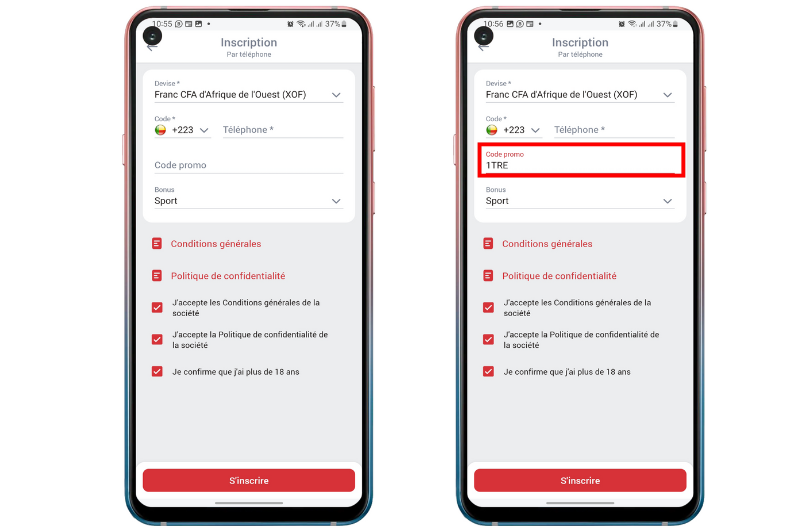 Code promo 888Starz Mali