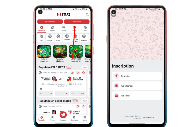 Inscription 888Starz Sénégal