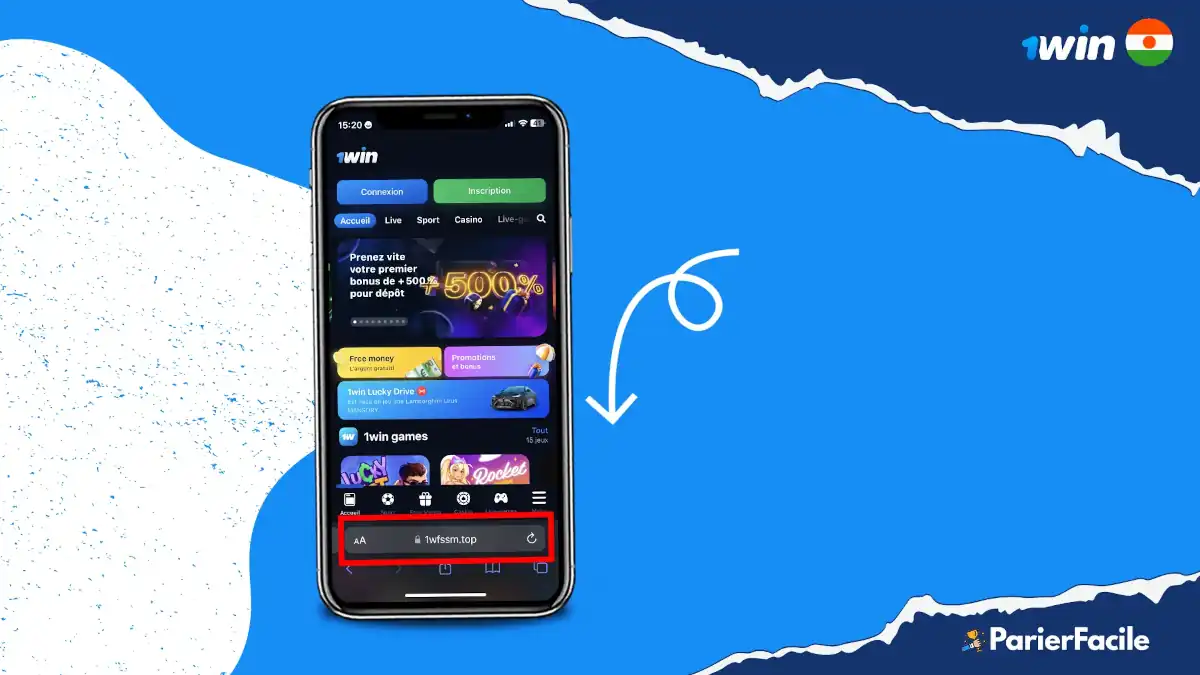 Comment télécharger 1win APK Android au Niger ? 6 Etape 1