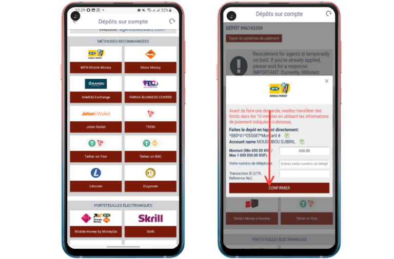 Bonus 888Starz Cameroun : Comment obtenir votre offre de 100 % en 2025 ? 6 Déposer de l'argent pour activer Bonus 888Starz Cameroun