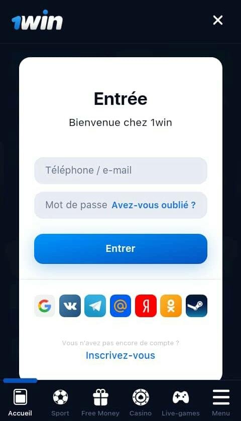Se connecter à son compte 1win RDC