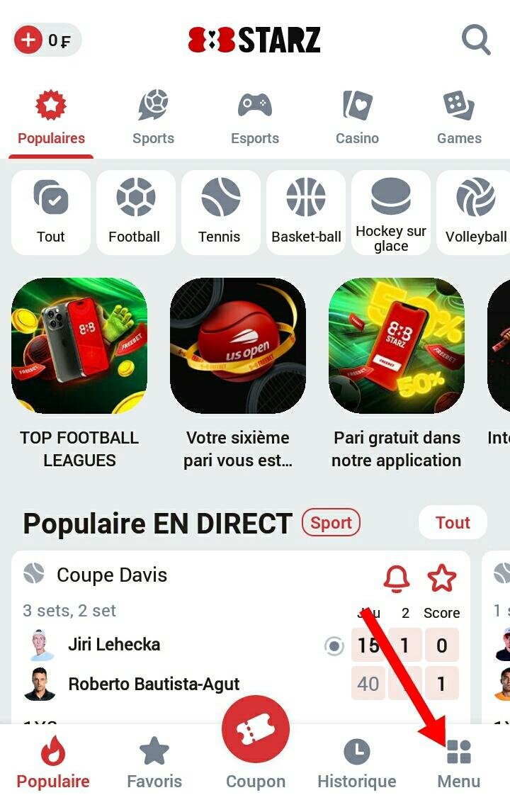 888starz Côte d’Ivoire 15 Menu 888starz CI