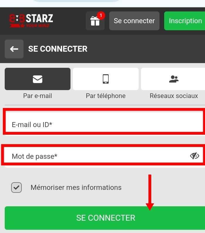 888Starz Togo 18 Page de connexion 888starz Togo
