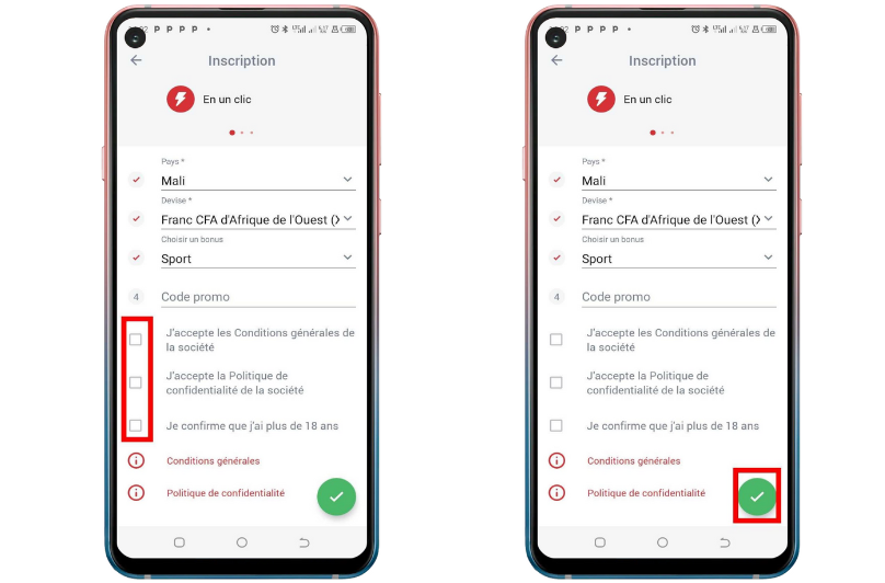 Inscription sur 888Starz Mali : créer un compte et profiter du bonus de bienvenue 7 inscription 888Starz mali C3