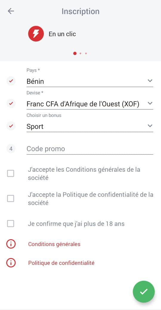 Inscription sur 888starz : comment créer un compte 888Starz ? 8 L'inscription sur 888Starz en un Clic