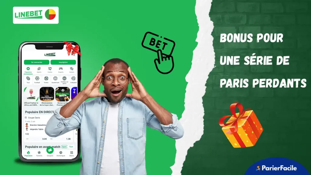Bonus pour une série de paris perdants