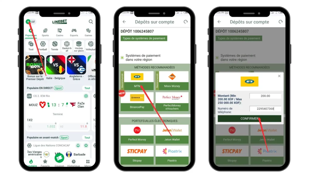 Bonus linebet Bénin