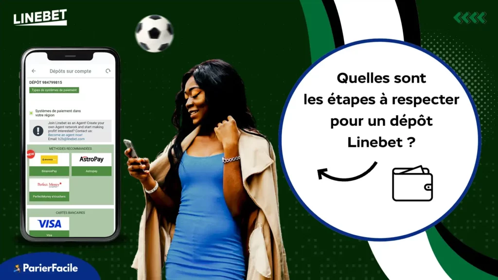 Quelles sont les étapes à respecter pour un dépôt Linebet