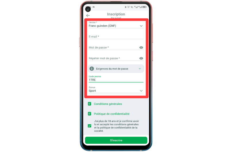 Inscription Linebet Guinée : comment créer un compte 11 Inscription Linebet Guinée