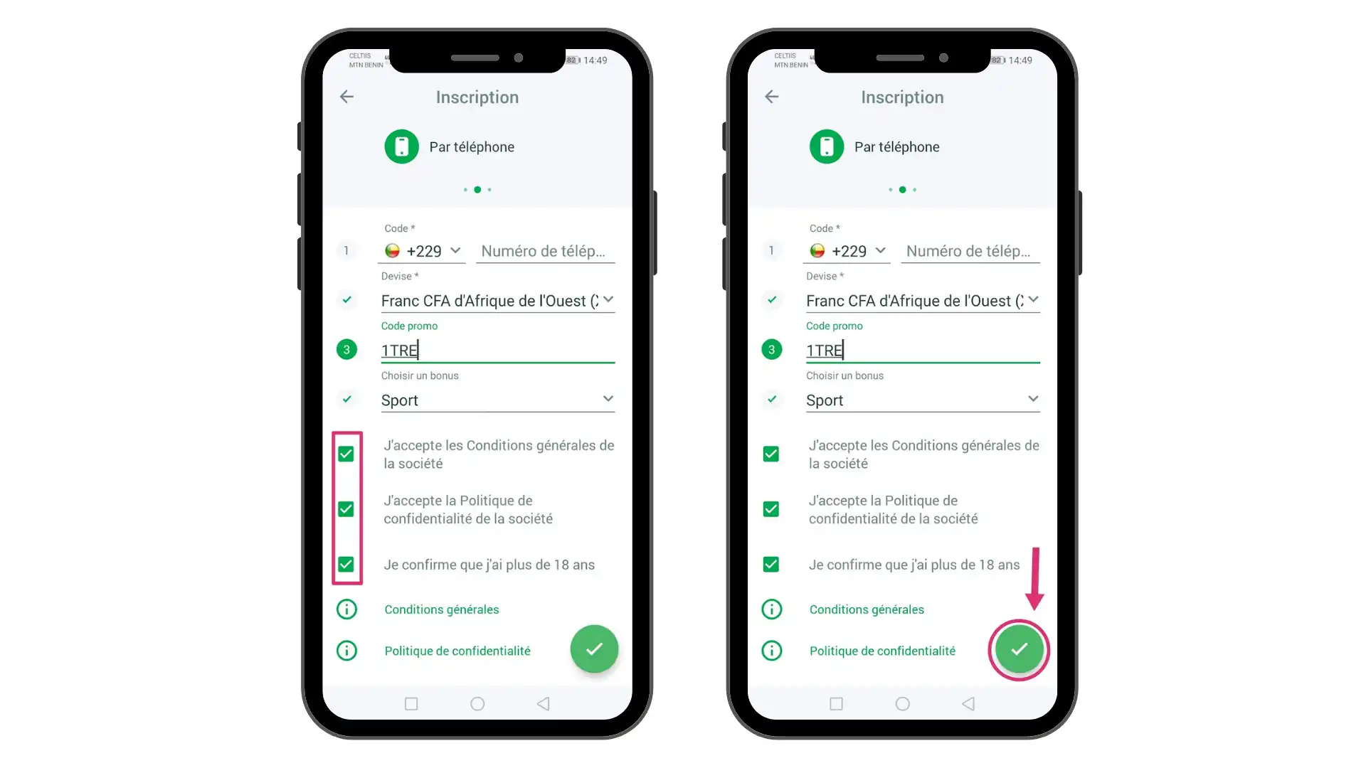inscription sur Linebet par telephone 2