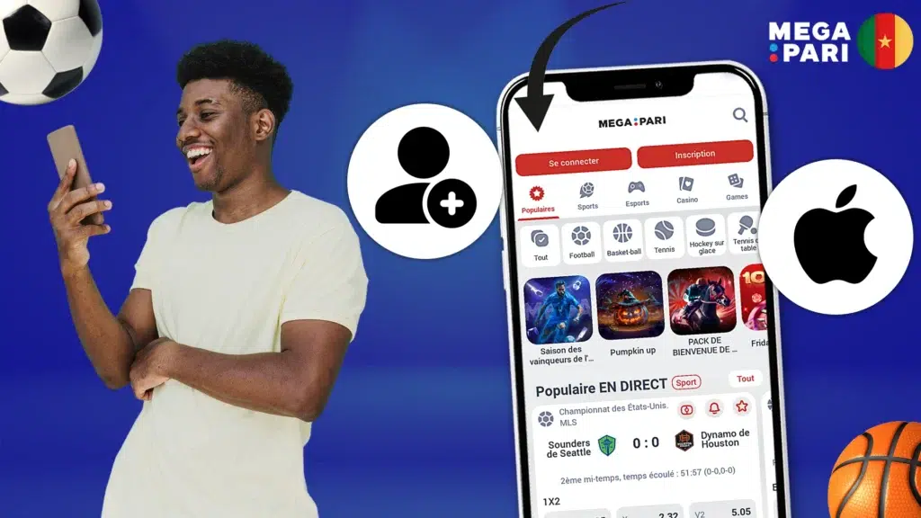 Inscription sur Megapari Cameroun sur iOS