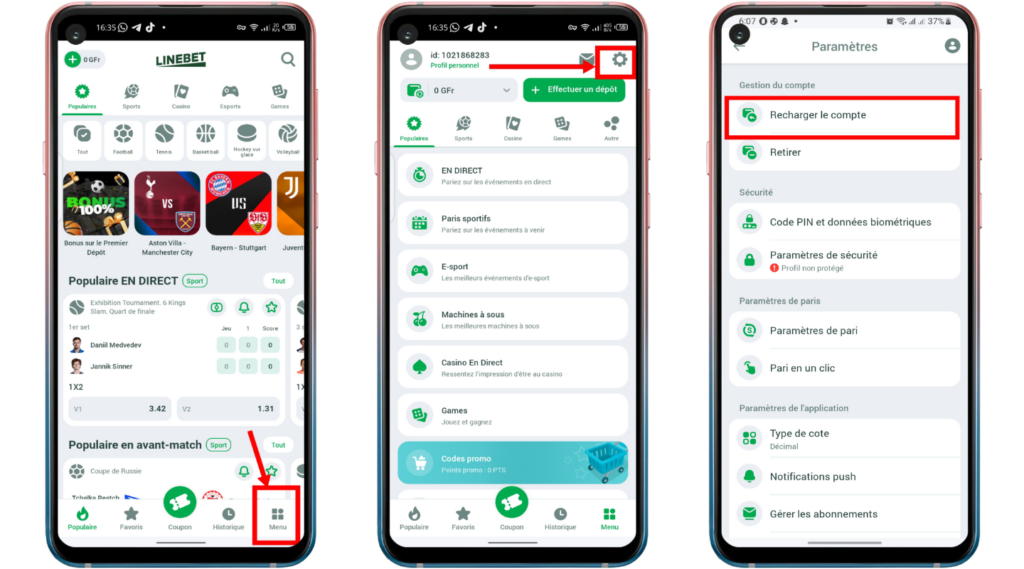 Retrait sur Linebet Guinée : comment retirer son argent sur Linebet Guinée ? 12 Retrait sur Linebet Guinée : comment faire un dépôt