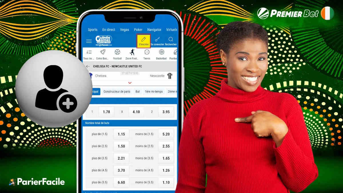 Comment s’inscrire sur Premier Bet Côte d'Ivoire