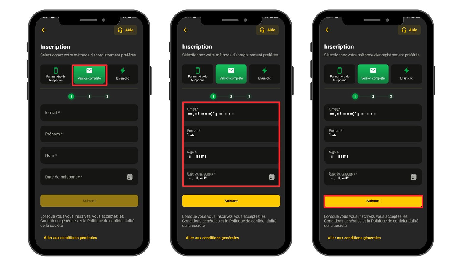 Inscription sur Afropari Cameroun 3 1