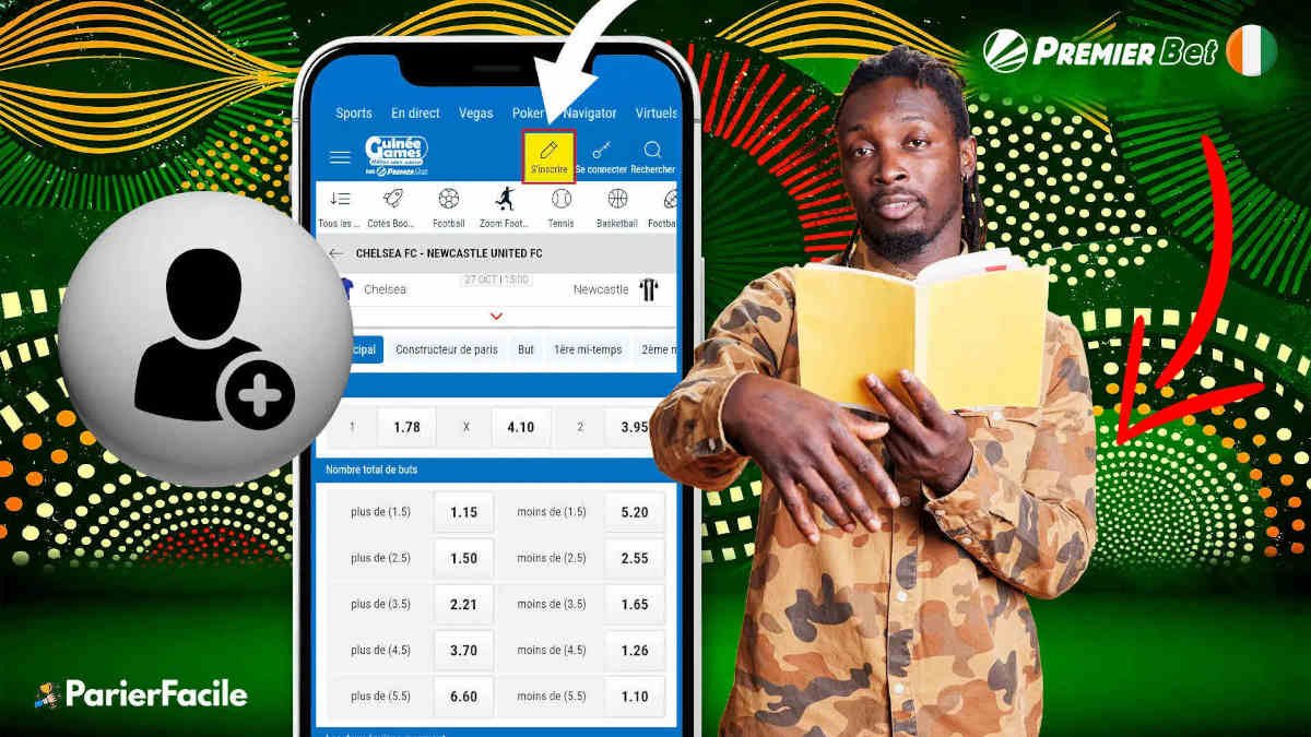Premier Bet Côte d'Ivoire inscription : créer un compte étape par étape 1 Premier Bet inscription