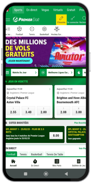 Se rendre sur premier bet CI