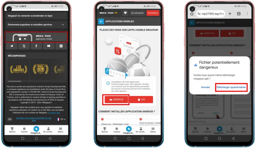MegaPari Côte d'Ivoire sur iOS téléchargement