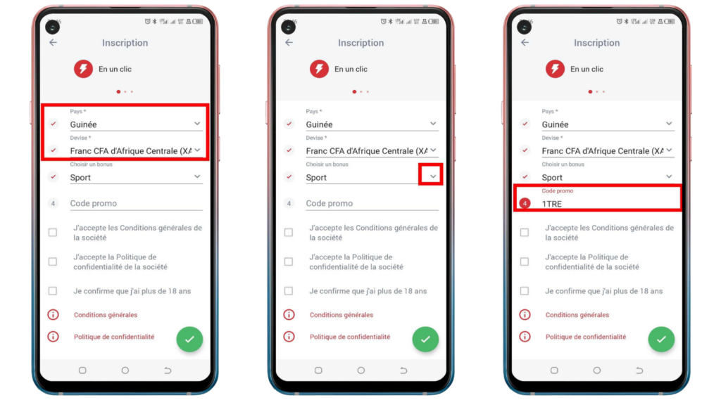 Recevoir bonus 888Starz Guinée