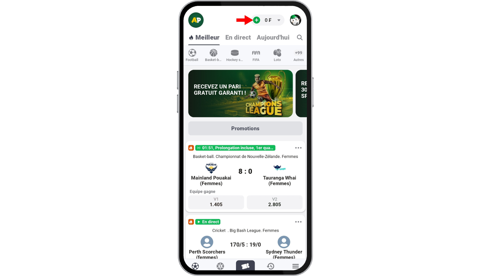 gagner le bonus afropari 3