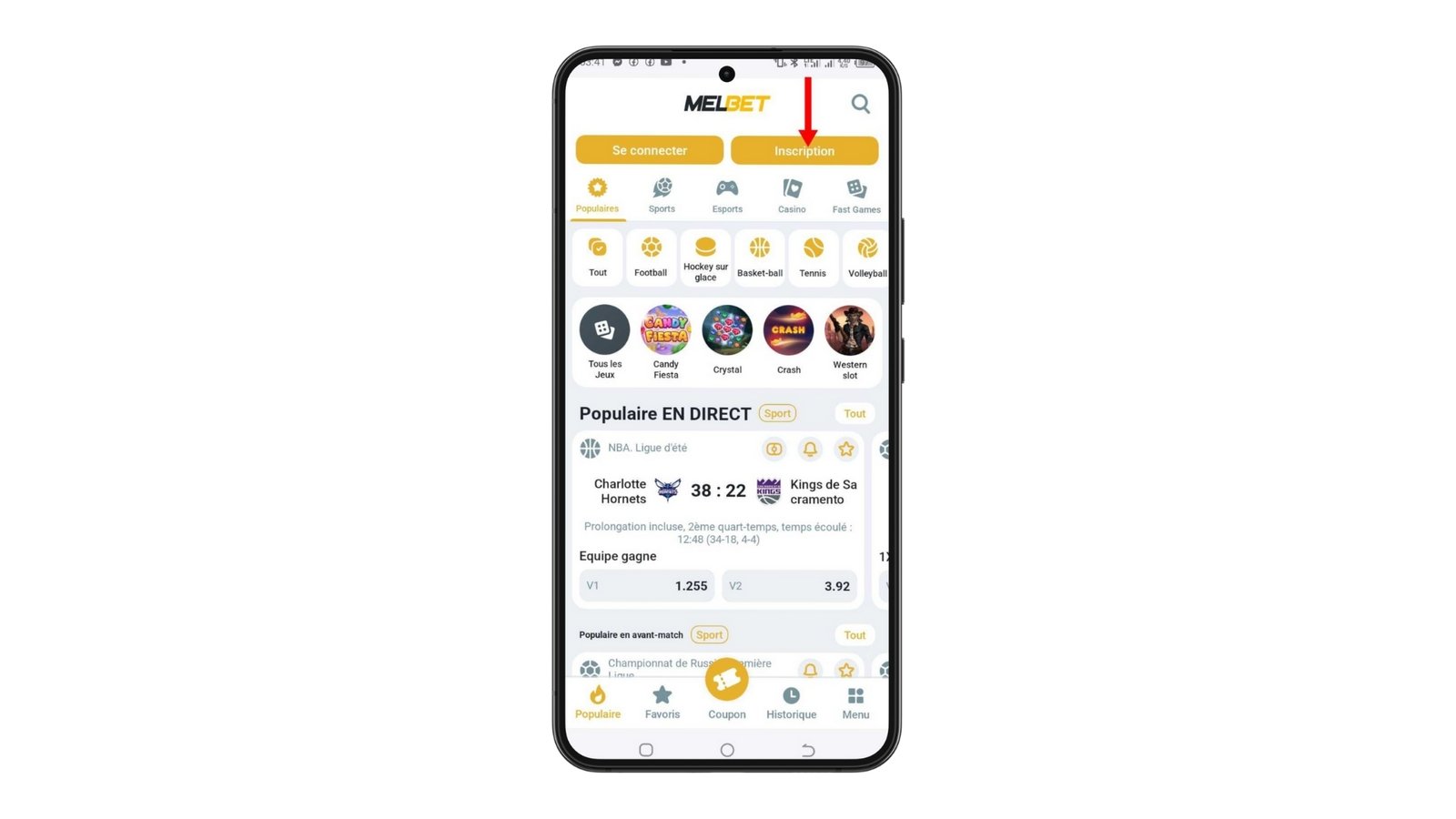 Choisir Inscription Melbet