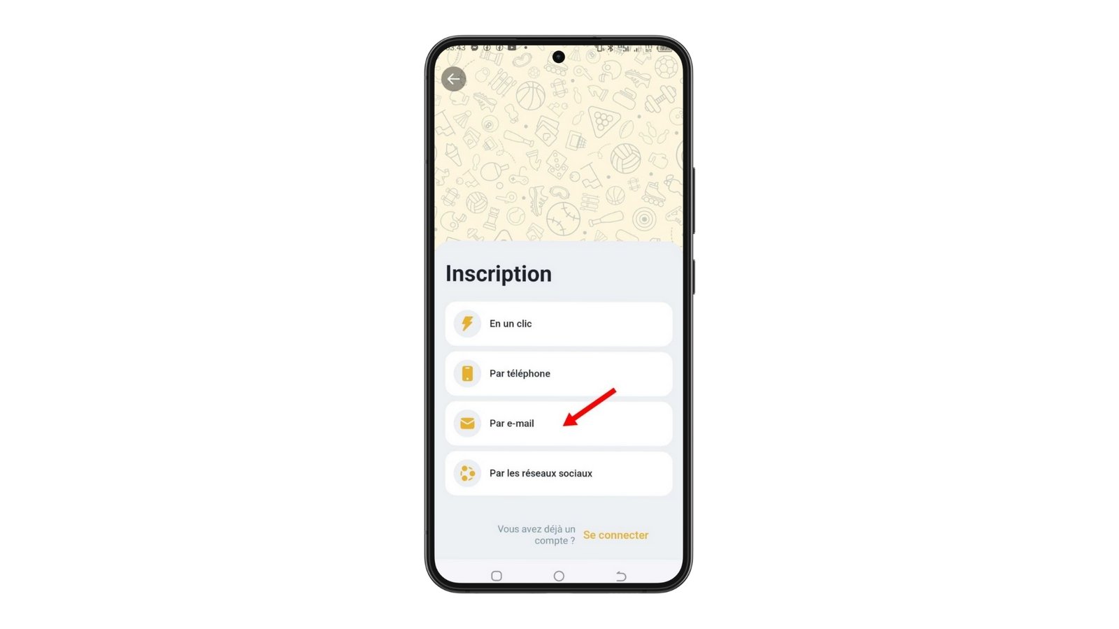 Choisir methode Inscription Melbet