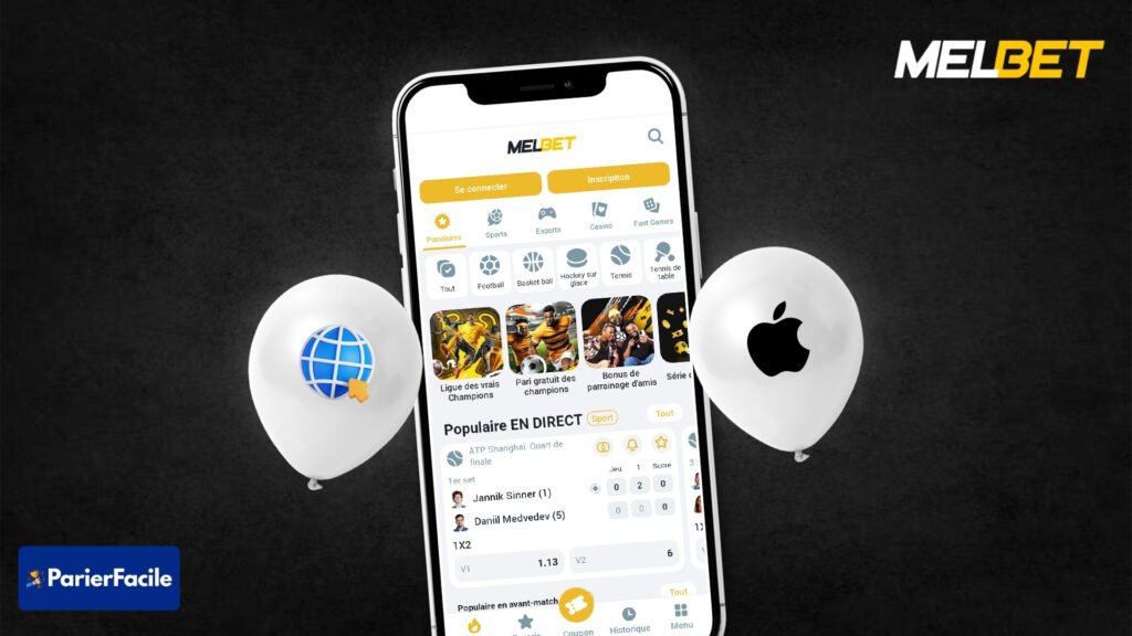 Comment installer et configurer Melbet après le téléchargement sur iPhone ?