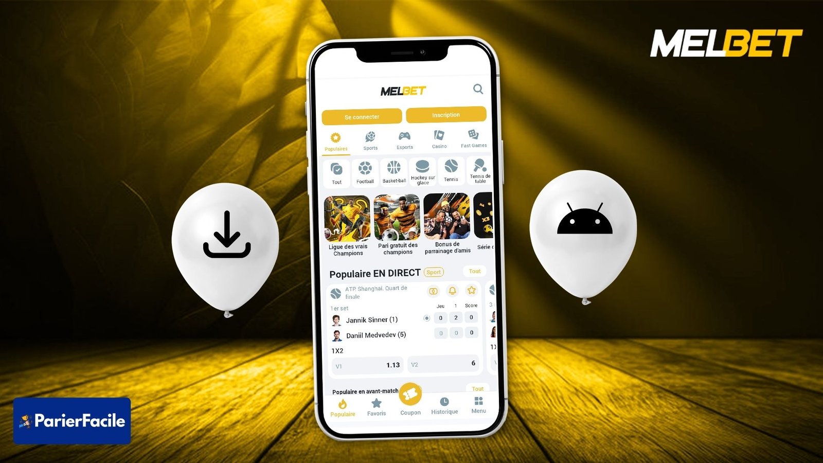 Comment telecharger melbet sur android