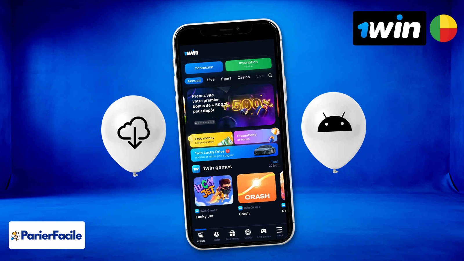 Comment télécharger 1win APK Bénin pour Android