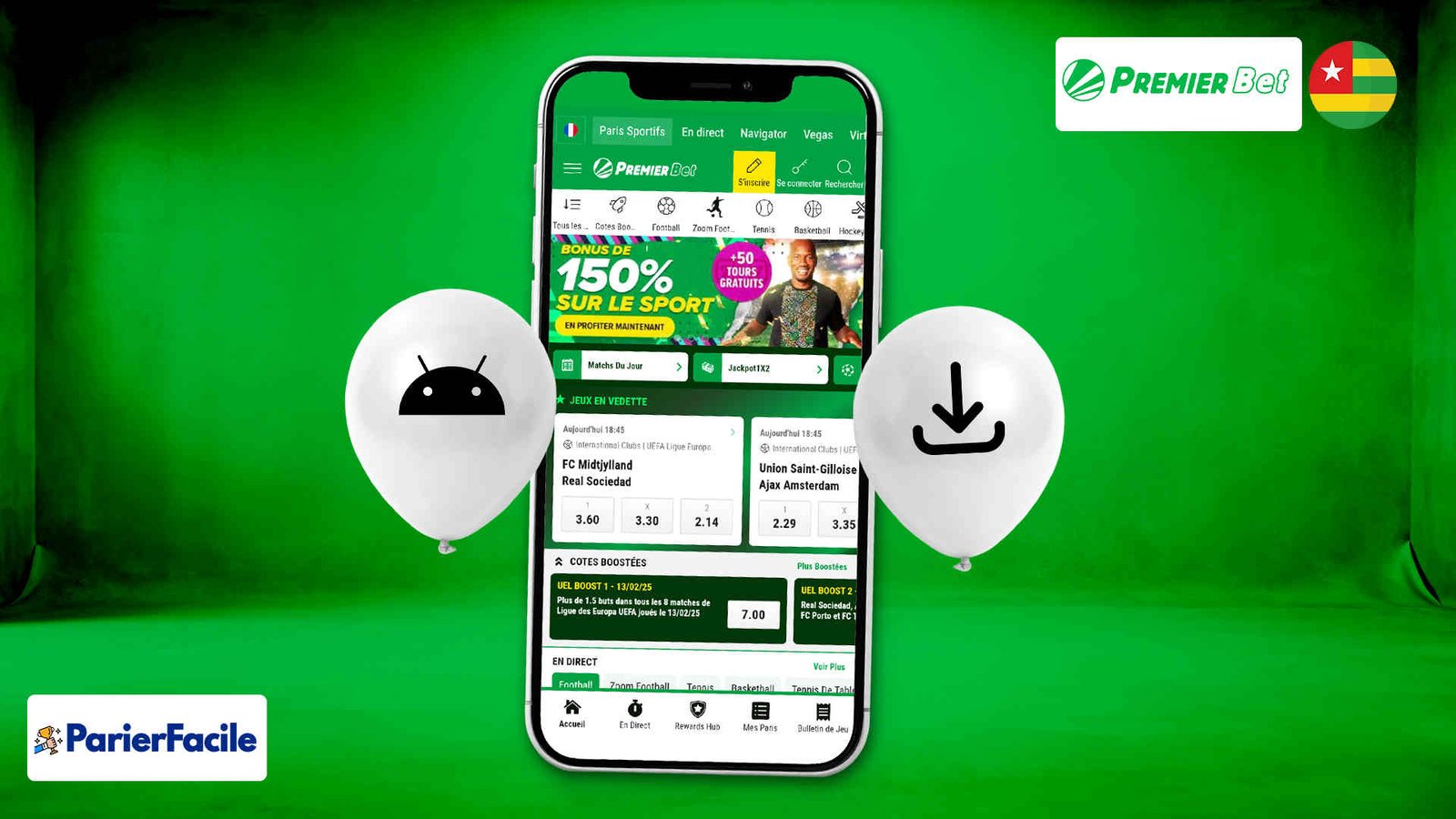 Comment télécharger Premier Bet Togo APK sur Android