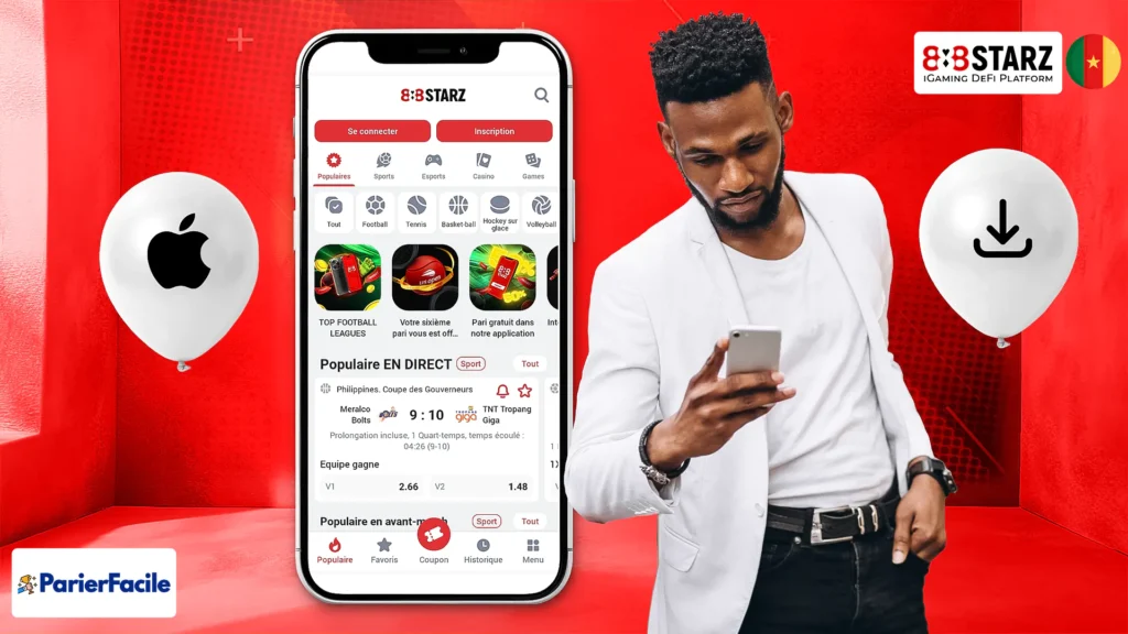 888Starz App iOS Cameroun les étapes pour installer l'App sur iPhone