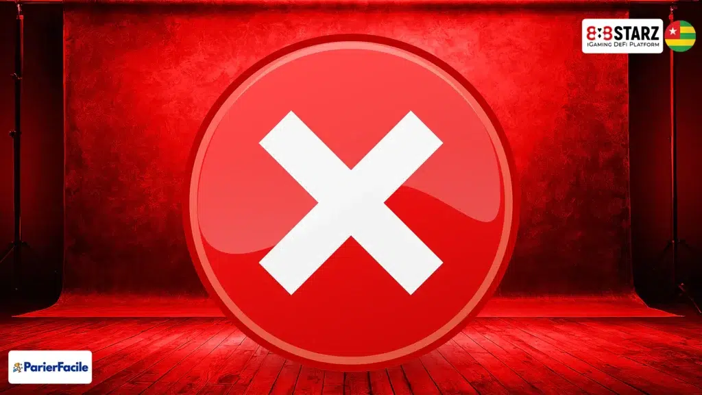Dépôt 888Starz Togo  les erreurs à éviter