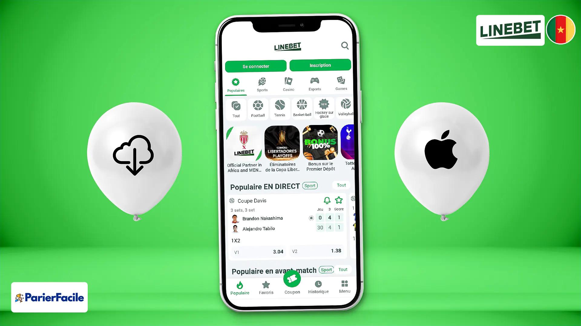 Comment télécharger Linebet iOS au Cameroun ?
