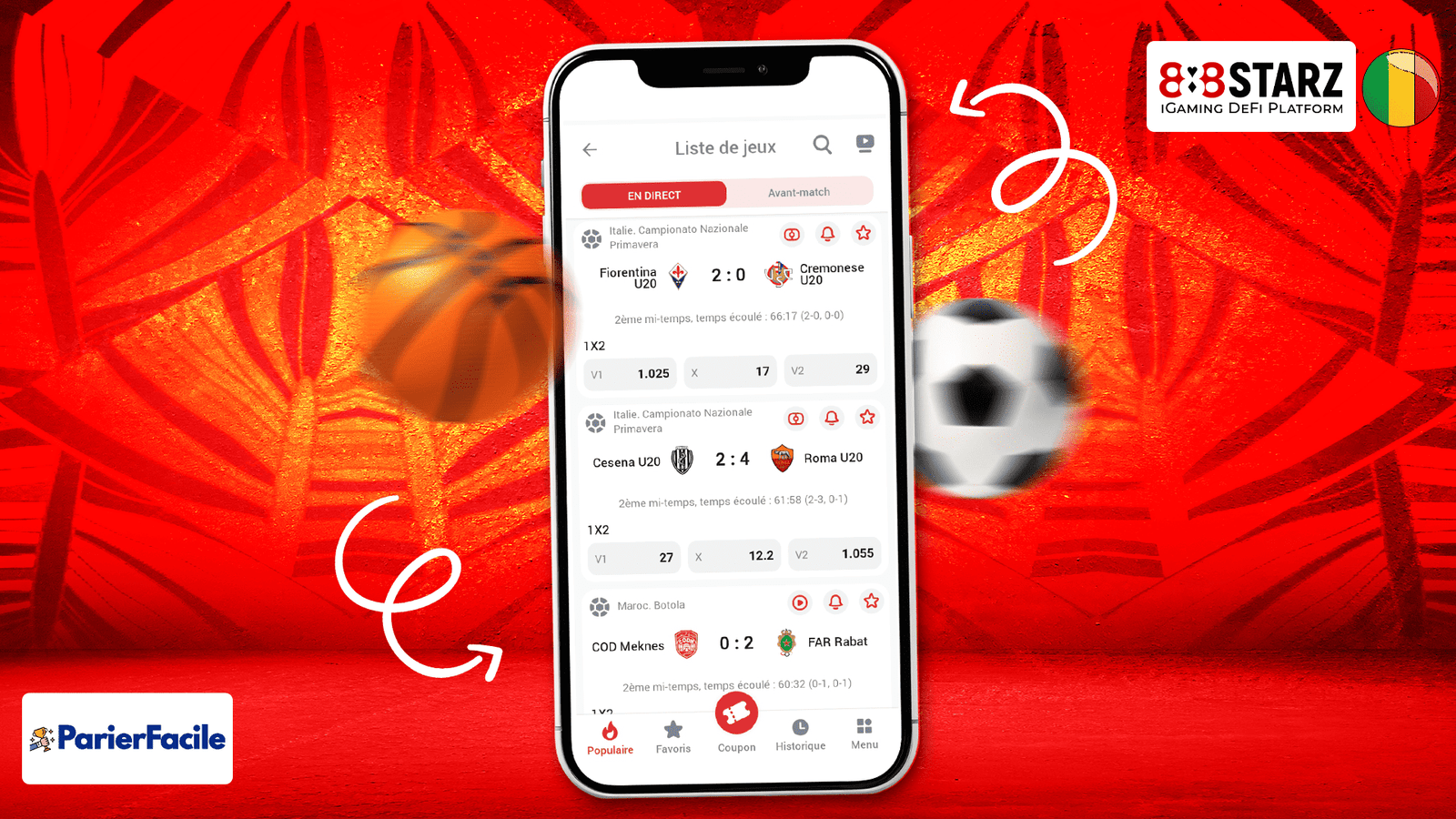 Pari sportif 888Starz Mali les étapes pour placer un pari