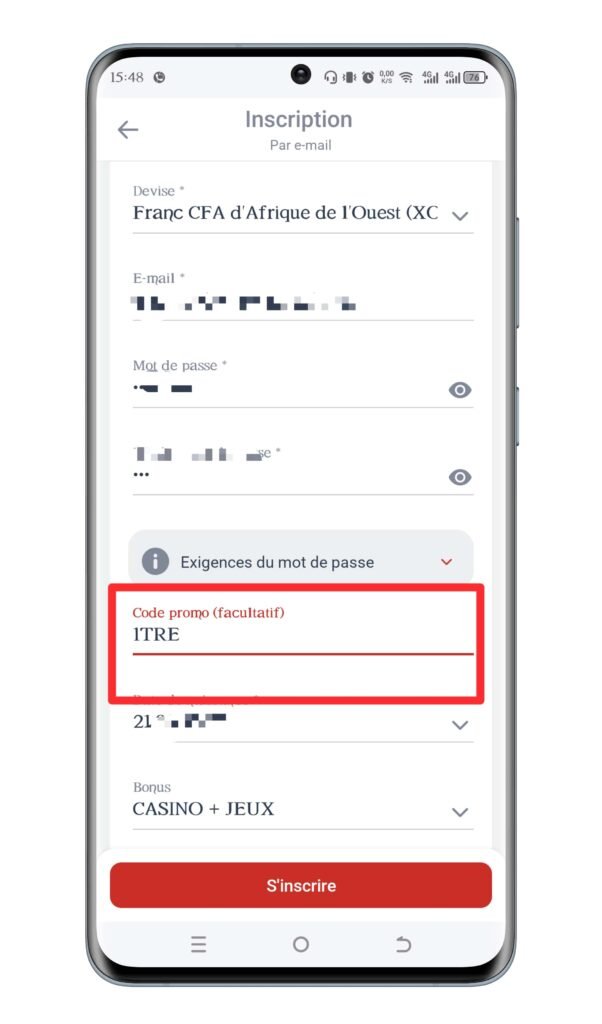 Inscrivez-vous sur Megapari Bénin