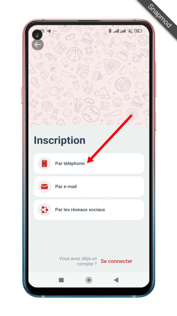 Comment faire une inscription sur MegaPari Cameroun ? 6 Choisir la méthode d’inscription