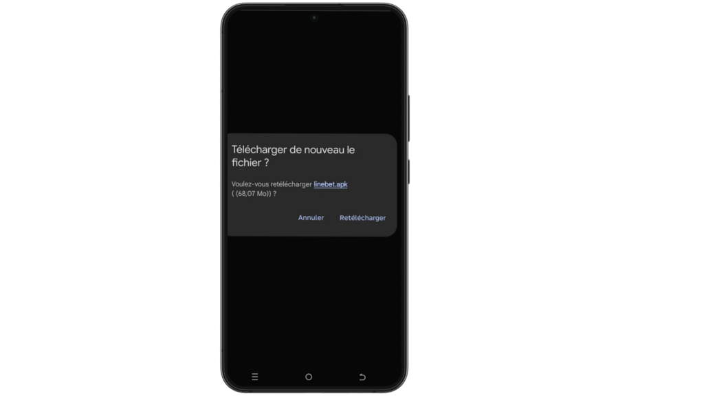 Télécharger Linebet Etape 2